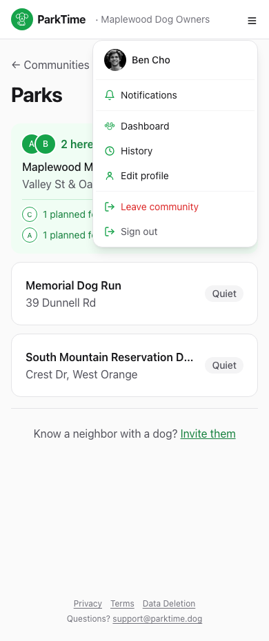 Navigation menu